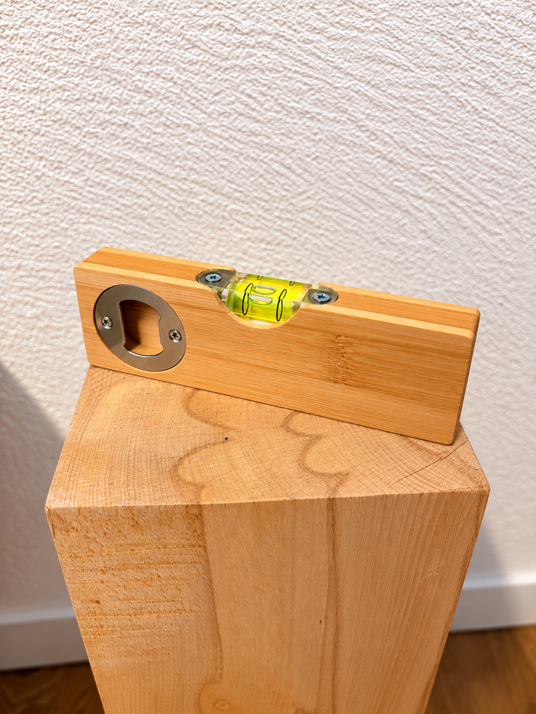 Wasserwaage mit Flaschenöffner Personalisierbar